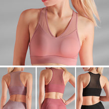 Load image into Gallery viewer, Sports Cropped Feminino  Sexy Mesh Splicing Crop Top Breathable Quick-Dry Vest Fitness Clothes Women Cropped Top