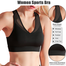 Load image into Gallery viewer, Sports Cropped Feminino  Sexy Mesh Splicing Crop Top Breathable Quick-Dry Vest Fitness Clothes Women Cropped Top