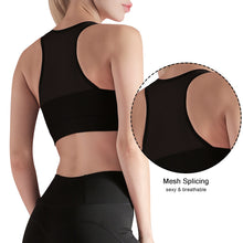 Load image into Gallery viewer, Sports Cropped Feminino  Sexy Mesh Splicing Crop Top Breathable Quick-Dry Vest Fitness Clothes Women Cropped Top