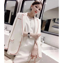 Load image into Gallery viewer, Spring And Autumn White Suits Women High Quality Blazer + Dress Two-Piece Sets Ladies Party OL