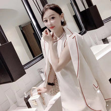 Load image into Gallery viewer, Spring And Autumn White Suits Women High Quality Blazer + Dress Two-Piece Sets Ladies Party OL