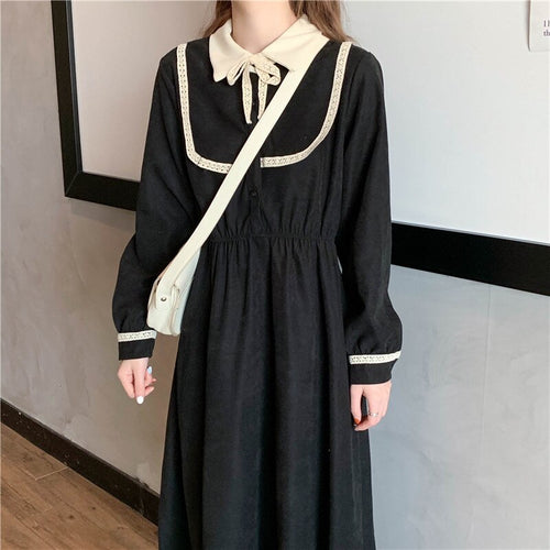 Spring Kawaii Dress Women Elegant Sweet Designer Party Goth Dress Female Casual High Street Japanese Style Korean Dress 2021 New