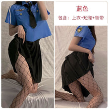 Load image into Gallery viewer, Spring Sexy Policewoman Stewardess Sailor Uniform Set Cosplay Temptation Costume Erotic Lingerie Passion Sex Uniform For Women