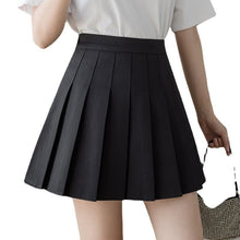 Load image into Gallery viewer, Spring Summer All-match Pleated Skirt A-line Short Skirt Package Hip High Waist Skirt Female Anti-glare College Style Skirt
