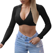Load image into Gallery viewer, Spring Summer Ladies Normcore Turn Down Collar Solid Midweight Blouses Women 2021 New Full Sleeve Short Pullover