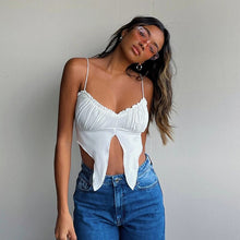 Load image into Gallery viewer, Spring Summer Ladies Sexy Solid Spaghetti Strap Women Crop Top Casual Strapless Bodycon Backless Tank Top
