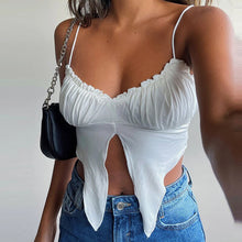 Load image into Gallery viewer, Spring Summer Ladies Sexy Solid Spaghetti Strap Women Crop Top Casual Strapless Bodycon Backless Tank Top