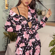 Load image into Gallery viewer, Spring / Summer New 100% Viscose Long-sleeved Trousers Ladies Pajamas Suit Simple Style Long Pajamas Women&#39;s Home Service Set
