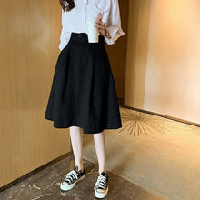 Load image into Gallery viewer, Spring and Autumn High Waist Suit Skirt Loose 2021 New Mid-length Professional A-line Skirt Temperament Large Swing Skirt
