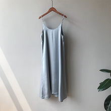 Load image into Gallery viewer, Spring summer 2022 Woman Tank Dress Casual Satin Sexy Camisole Elastic Female Home Beach Dresses v-neck camis sexy dress