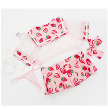 Load image into Gallery viewer, Strawberry Transparent Bra Underwear Sleepwear Japanese Sexy Lolita Girl Cute Lingerie Intimates Sailor Uniform Exotic Apparel