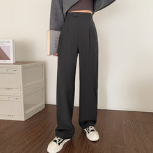 Load image into Gallery viewer, Suit Pants Women Spring and Autumn 2023 New High Waist Dropped Wide Leg Pants Relaxed Slim Narrow Floor Sweeping Commuter Pants