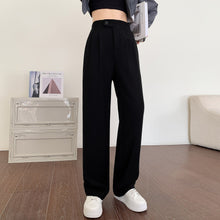 Load image into Gallery viewer, Suit Pants Women Spring and Autumn 2023 New High Waist Dropped Wide Leg Pants Relaxed Slim Narrow Floor Sweeping Commuter Pants