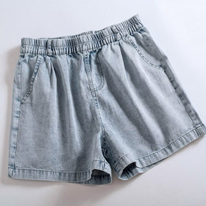 Summer 2021 New Denim Shorts Women Fashion Elastic Waisted Casual Shorts For Woman Loose Fashion Short Jeans Womens Trousers