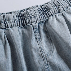Summer 2021 New Denim Shorts Women Fashion Elastic Waisted Casual Shorts For Woman Loose Fashion Short Jeans Womens Trousers