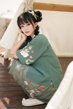 Load image into Gallery viewer, Summer Clothing Origional Women &#39;s Hanfu Dress Daily Short Sleeve Hanfu Embroidered Female Chinese -style Element Skirt Women