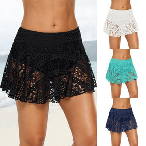 Summer Clothing  Short Leisure Women Swimsuit Skirt 4 Colors Swim Skirt High Waist   for Swimming