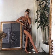 Load image into Gallery viewer, Summer Dress Women Fashion One-Shoulder Sling Bodycon Robe Sleeveless Sundress Sexy Long Woman&#39;s Party Dress 2021 Clubwear