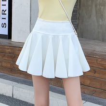 Load image into Gallery viewer, Summer Fashion Women's Mini Pleated Skirt Sweet and Cute Dance Rehearsal School Uniform Skirt Stretch High Waist Student Skirt
