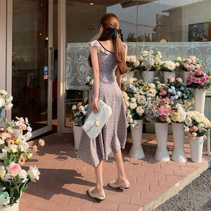 Summer Floral Print Dress Women  Elegant Vintage Sweet Sexy Party Mini Dress Female Casual Club Outfits for Women Dress 2021 New