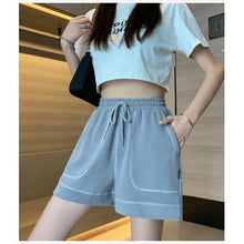 Load image into Gallery viewer, Summer High Waist Shorts Fashionable Boyfriend Style Leisure Student Short Feminino Harajuku Plus Size Strapon Jogging Work Out