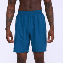 Load image into Gallery viewer, Summer Men Fitness Shorts Elastic Waist Side Pockets Slit Design Breathable Quick-Drying Running Jogging Gym Joggers Shorts