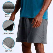 Load image into Gallery viewer, Summer Men Gym Shorts Running Breathable Mesh Fitness Wear Elastic Drawstring Pockets Loose Fit Casual Shorts