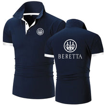 Load image into Gallery viewer, Summer Mens New High Quality Short Sleeve 2022 Beretta Guns Brand Casual Business Polo Shirt Fashion Loose Oversized Top