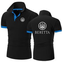 Load image into Gallery viewer, Summer Mens New High Quality Short Sleeve 2022 Beretta Guns Brand Casual Business Polo Shirt Fashion Loose Oversized Top