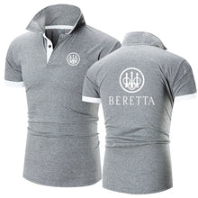 Load image into Gallery viewer, Summer Mens New High Quality Short Sleeve 2022 Beretta Guns Brand Casual Business Polo Shirt Fashion Loose Oversized Top