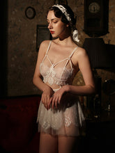 Load image into Gallery viewer, Summer Sexy Nightdress Women Straps Lace Sleepwear Perspective Gauze Temptation Homewear Nightgown Underwear Night Dress