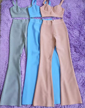 Load image into Gallery viewer, Summer Sexy Sleeveless Gray Pink Blue High Quality Two Piece Long Bandage Outfit 2021 Celebrity Designer Fashion Women&#39;s Set