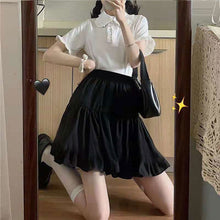 Load image into Gallery viewer, Summer Solid Kawaii Skirt Women Korean A-Line Slim Chic Casual Sweet Skirt High Waist Beach Outing Sexy Mini Y2k Pleated Skirt
