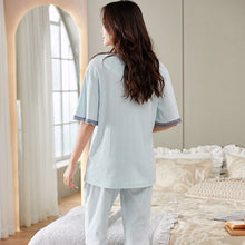 Load image into Gallery viewer, Summer Style Women&#39;s Pajamas Set Modal Short Sleeved Casual Home Sleepwear Suit For Women Pijamas Pyjamas Mujer Fashion Lounge