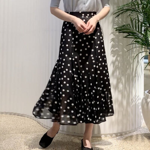 Summer Sweet Japan Style Elegant Mermaid Faldas Mujer Folral Print Trumpet Skirts Woman Chic Irregular High Waist Skirt Feminino