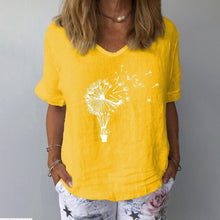 Load image into Gallery viewer, Summer T Shirt Casual Womens Tee  Harajuku Plus Size Tops Short Sleeve V-Neck  Ladies Clothings