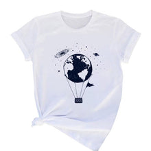 Load image into Gallery viewer, Summer T-shirt Tops Aesthetic Mountain Print Female Vintage Tshirt Woman Clothing Fashion O-neck Tee Kpop Harajuku Casual Short