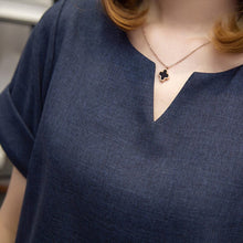 Load image into Gallery viewer, Summer Tracksuit Women Two Piece Set Cotton Linen Solid Pullover Top and Shorts Suits Office Lady Matching Sets Leisure Outfits