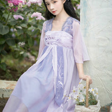 Load image into Gallery viewer, Summer Women Ancient Chinese Style Hanfu Dress Traditional Tang Dynasty Princess Clothes Ladies Embroidery Chiffon Fairy Dresses