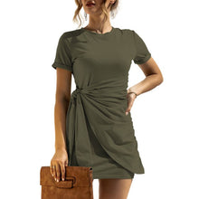Load image into Gallery viewer, Summer Women Bodycon Dress 2021 Fashion Solid Color Dress Sexy  Ladies  Vestido Mujer Bandage Casual Mini Dress Femme