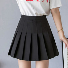 Load image into Gallery viewer, Summer Women's Skirt High Waist A-Line Skirt Womens Black Pleated Woman Skirts Short Skirt Female Student College Style Clothes