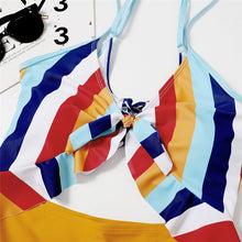Load image into Gallery viewer, Summer Women&#39;s Swimsuits Beachwear Bathing Suit Swimsuit Sports Tricolor Thin Sling Strapless