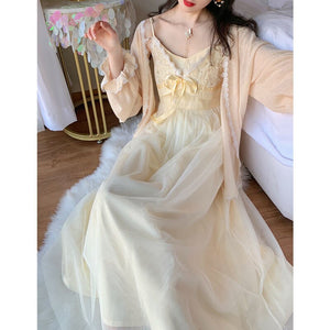 Super Fairy Net Yarn Suspender Skirt 2021 Spring and Summer New French Retro Gentle Wind Inner Dress Female