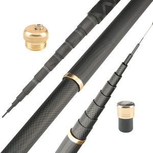 Super Light Hard Carbon Fiber Hand Fishing Pole Telescopic Fishing Rod 2.7M/3.6M/3.9M/4.5M/5.4M/6.3M/7.2M/8M/9M/10M Stream Rod