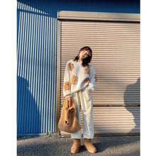 Load image into Gallery viewer, Sweater Women Autumn Clothing 2021 Cartoon Bear Blouse Loose Knit Pullover Sweet Knit Sweater Top Women Winter Knitted Pullover