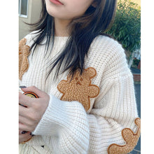 Load image into Gallery viewer, Sweater Women Autumn Clothing 2021 Cartoon Bear Blouse Loose Knit Pullover Sweet Knit Sweater Top Women Winter Knitted Pullover
