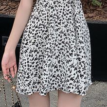 Load image into Gallery viewer, Sweet Floral Print Dresses Women Square Collar Boho Sleeveless Spaghetti Strap Casual Fashion Chiffon Vestidos Summer 2021 Robe