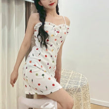Load image into Gallery viewer, Sweet Floral Print Strap Dress Women Elegant Kawali Bow Sexy Party cute Dress Female Beach Summer Outdoor Cute Dress 2021 New