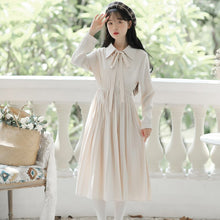 Load image into Gallery viewer, Sweet Small Clear New Two Piece Set Women Fall Dress Suit Long Sleeve Knitted Vest+Black Pable Skirt Art Retro Dress Set Leisure