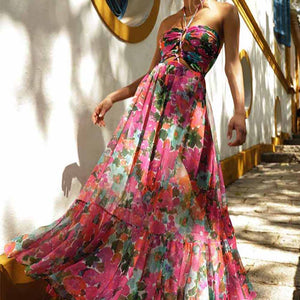 Swimsuit With Skirt Two Pieces Tankini Summer Beach Sun Protection Print Floral Tie Dye Push Up Micro Women&#39;s Suit Surf Wear
